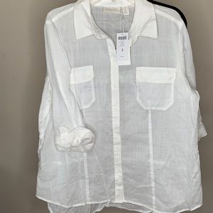 CHICO’S | TOP | WHITE | SIZE 3.